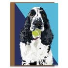 Greetings Card Luxury Designer Personalised Message Sustainable Environmentally Friendly paper from an FSC-certified supplier Plastic Free - cocker spaniel