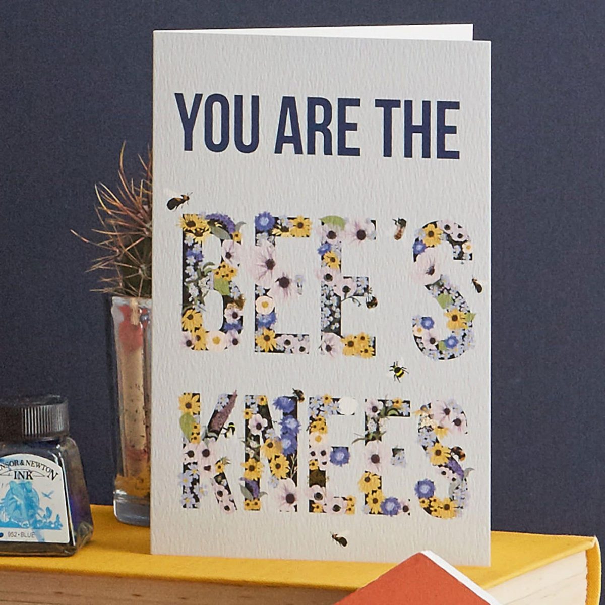 You are the bees knees greeting card by Lorna Syson