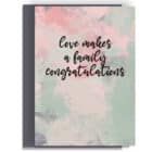 Loves Makes A Family Congratulations Card