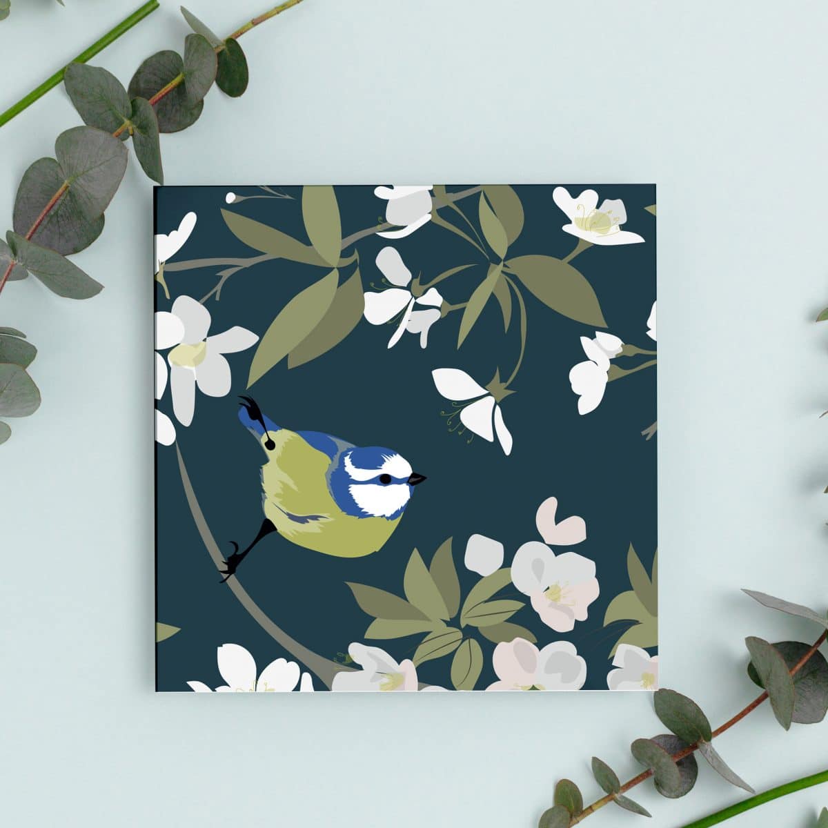 watlington rabbit rabbit greeting card woodland oxfordshire sustinable eco friendly plastic free fox badger black cap bird blue tit