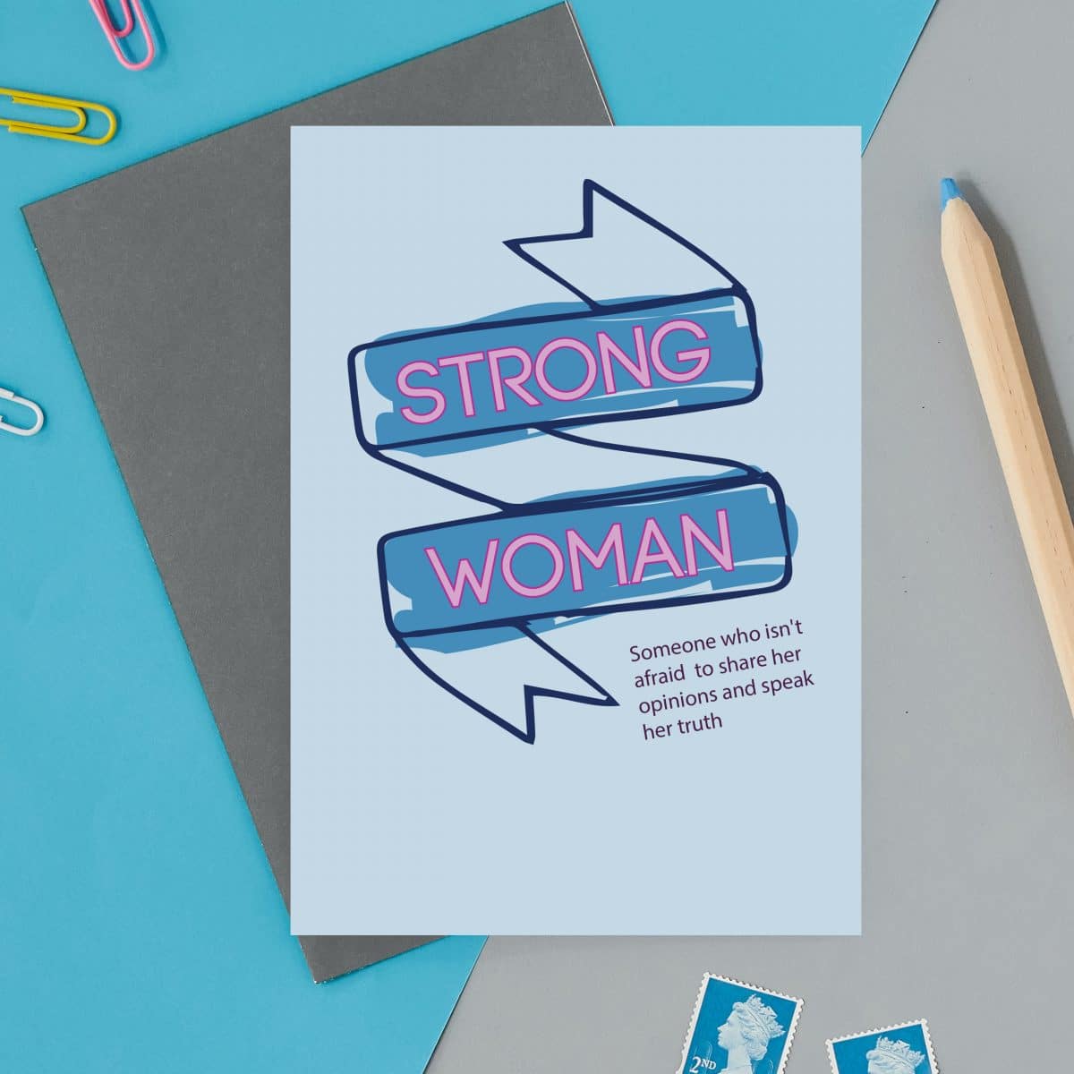 british card designer, illustration, designer card, british card, printed din the UK, positive messaging, IVF, trying to conceive, miscarriage, infertility strong woman