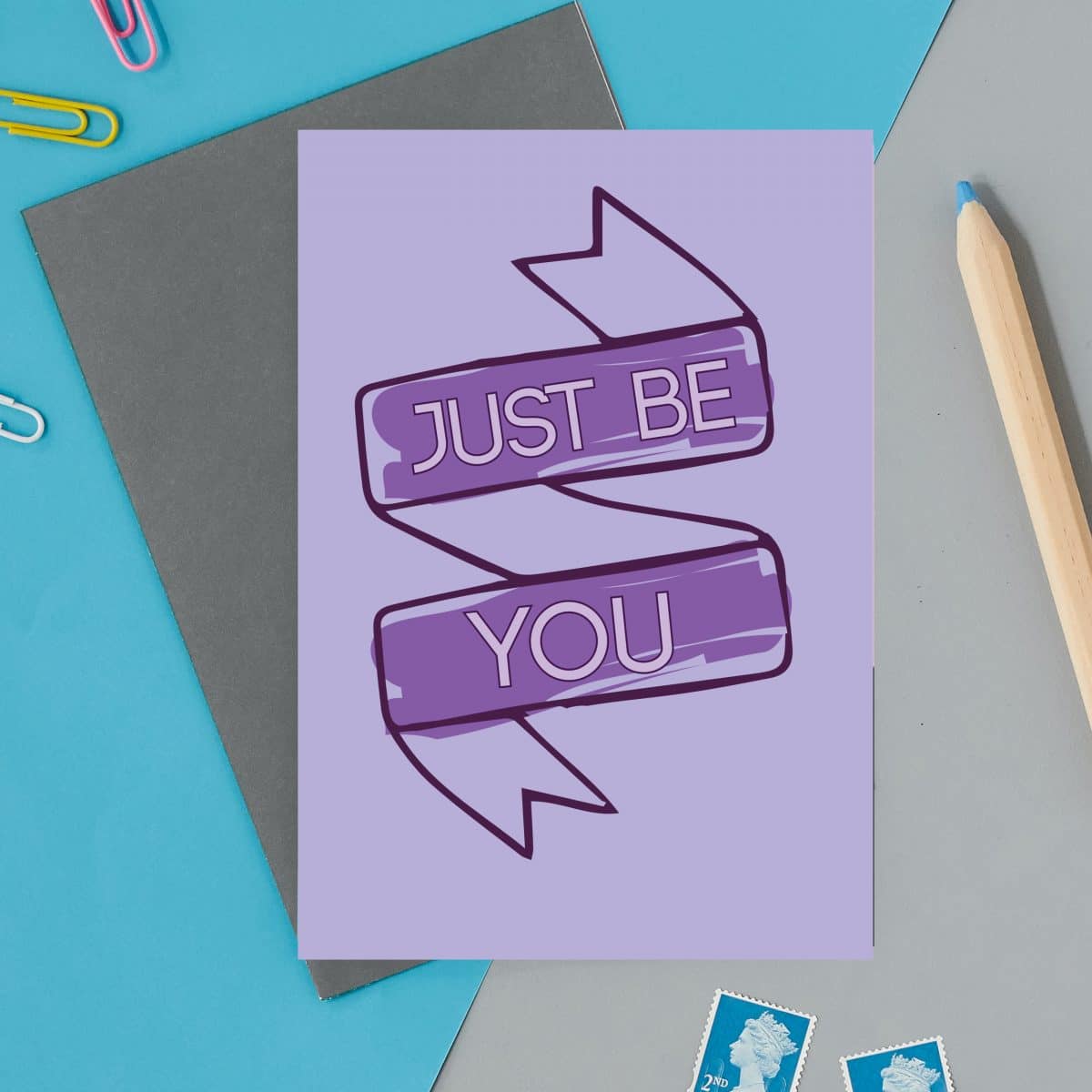 british card designer, illustration, designer card, british card, printed in the UK, positive messaging, IVF, trying to conceive, miscarriage, infertility Just be you