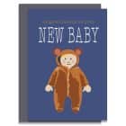greeting card plastic free sustainable FSC recycled card British Made UK designer new baby card