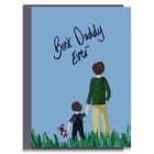 Greetings Card Luxury Designer Personalised Message Sustainable Environmentally Friendly paper from an FSC-certified supplier Plastic Free - Best Daddy Ever