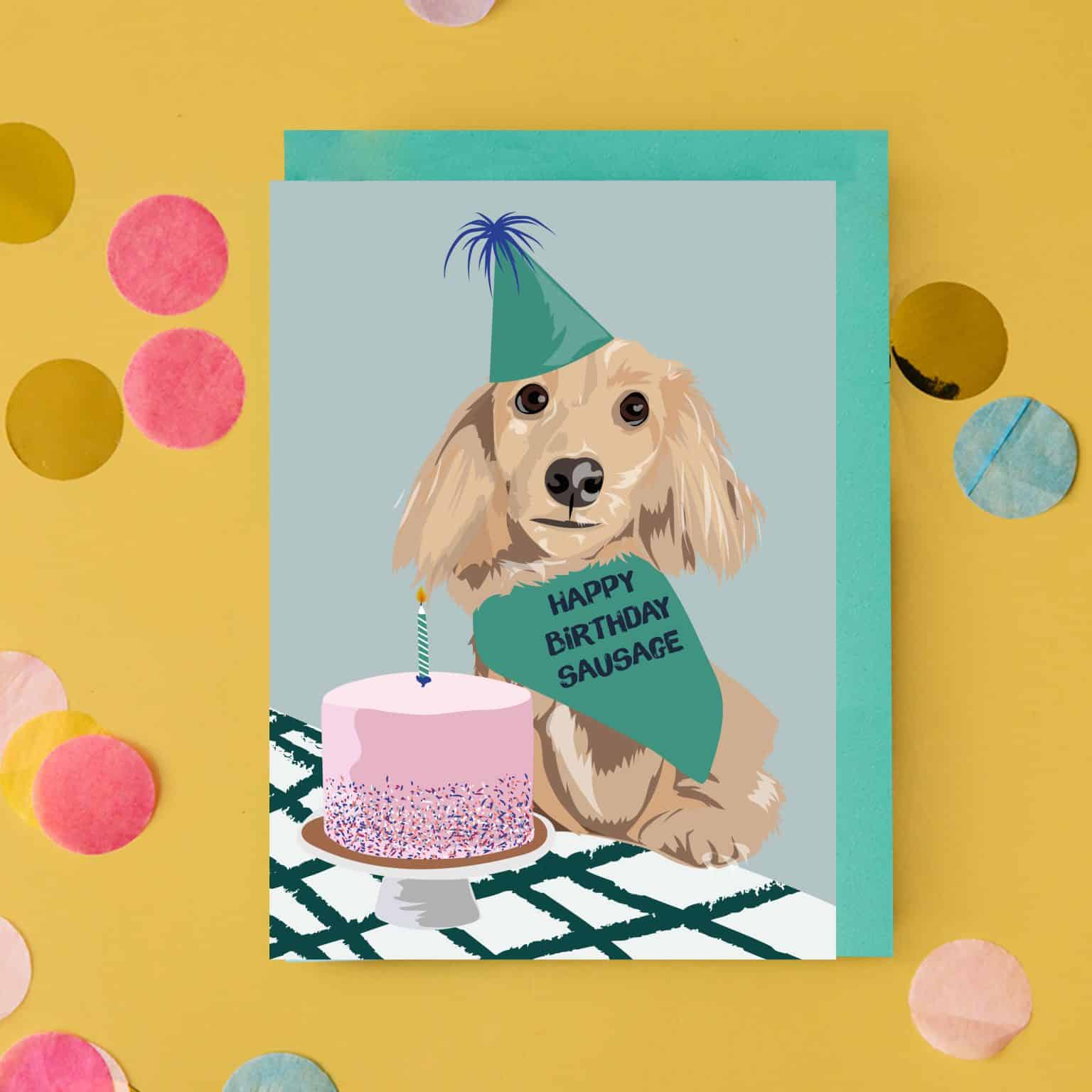 Birthday Card Happy Birthday Sausage greeting card