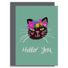sustainable FSC designer plastic free hello you cat flower crown