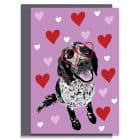 Valentines spaniel heart glasses hart glasses FSC free delivery plastic free love hart i love you Uk British designer