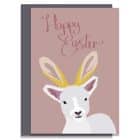 sustainable greeting card plastic free FSC recycled card easter lamb