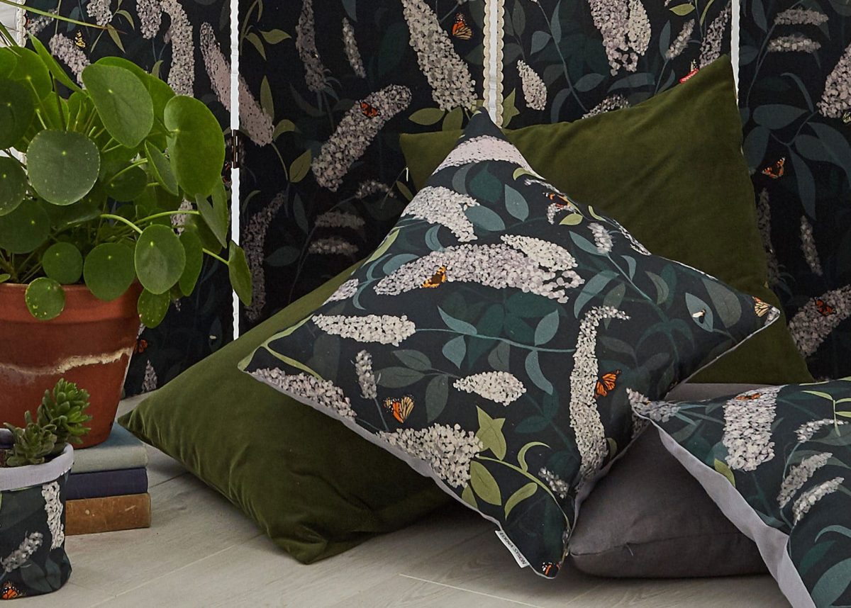 BUDDLIEA CUSHION BY LORNA SYSON