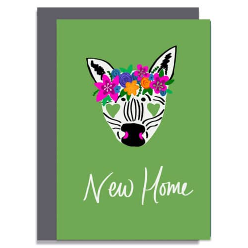 sustainable FSC designer plastic free new home zebra flower crown