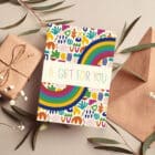 A Gift For You Greeting Card, greeting card, luxury greeting card, raph and rose, collaboration, designer greeting card