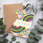 A Gift For You Greeting Card, greeting card, luxury greeting card, raph and rose, collaboration, designer greeting card