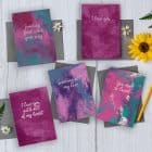 greeting card plastic free sustainable FSC recycled card British Made UK designer love cards i love you sending good vibes