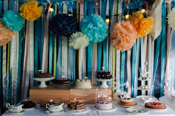 Lorna Neil-389 Handmade wedding bunting using Lorna Syson fabric and wallpaper offcuts