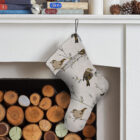Luxury Goldcrest Christmas stocking