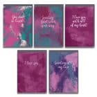 greeting card plastic free sustainable FSC recycled card British Made UK designer love cards i love you sending good vibes