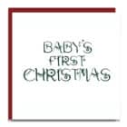 Christmas card, luxury Christmas card, noel Christmas card, designer, Lorna Syson, baby's first Christmas