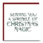 Christmas card, luxury Christmas card, noel Christmas card, designer, Lorna Syson, sprinkle of Christmas magic