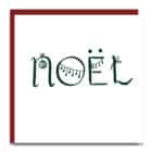 Christmas card, luxury Christmas card, noel Christmas card, designer, Lorna Syson, noel