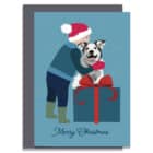 Dogs Trust Charity Christmas Card - Christmas Cuddles