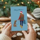 Dogs Trust Charity Christmas Card - Christmas Walks