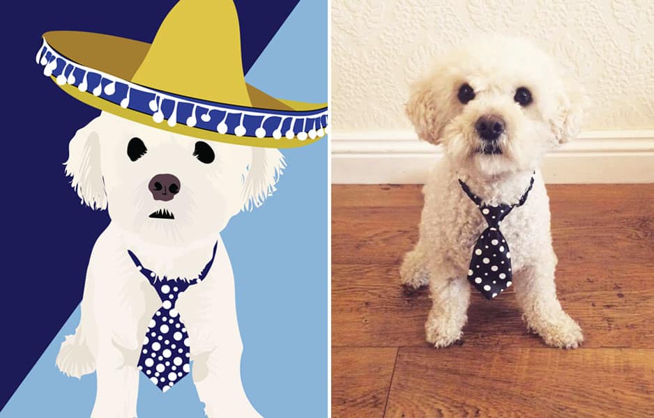 Lorna Syson Pet Cards - Alfie