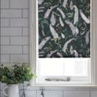 Lorna Syson order blinds roller blind luxury roller blind made in the UK designer collection buddleia green bee and butterfly design