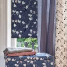 Lorna Syson order blinds roller blind luxury roller blind made in the UK designer collection long tailed tit bird design