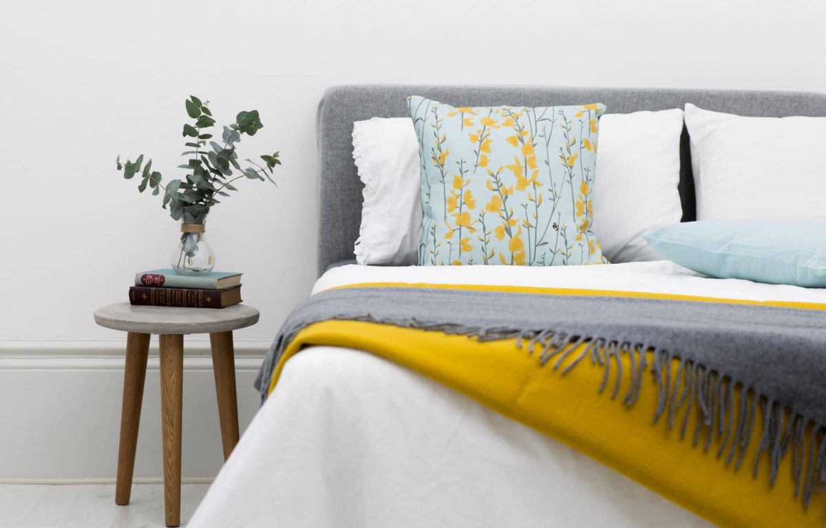 Yellow Bee Cushion UK