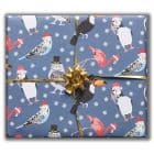wrapping paper, luxury wrapping paper, gift wrap, plastic free, paper from an FSC-certified supplier, enviromentally friendly, sustainable, birthday paper, birthday wrapping paper. gifts, christmas wrap, wrapping paper, christmas, merry christmaschristmas bird wrapping paper - christmas stationery - lorna syson - tropical bird watching