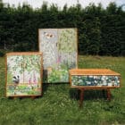 syson whyte Lorna Syson emma whyte woodland furniture upcycled furniture badger illustration collaboration bespoke furniture woodland design countryside chest of drawers wardrobe british design