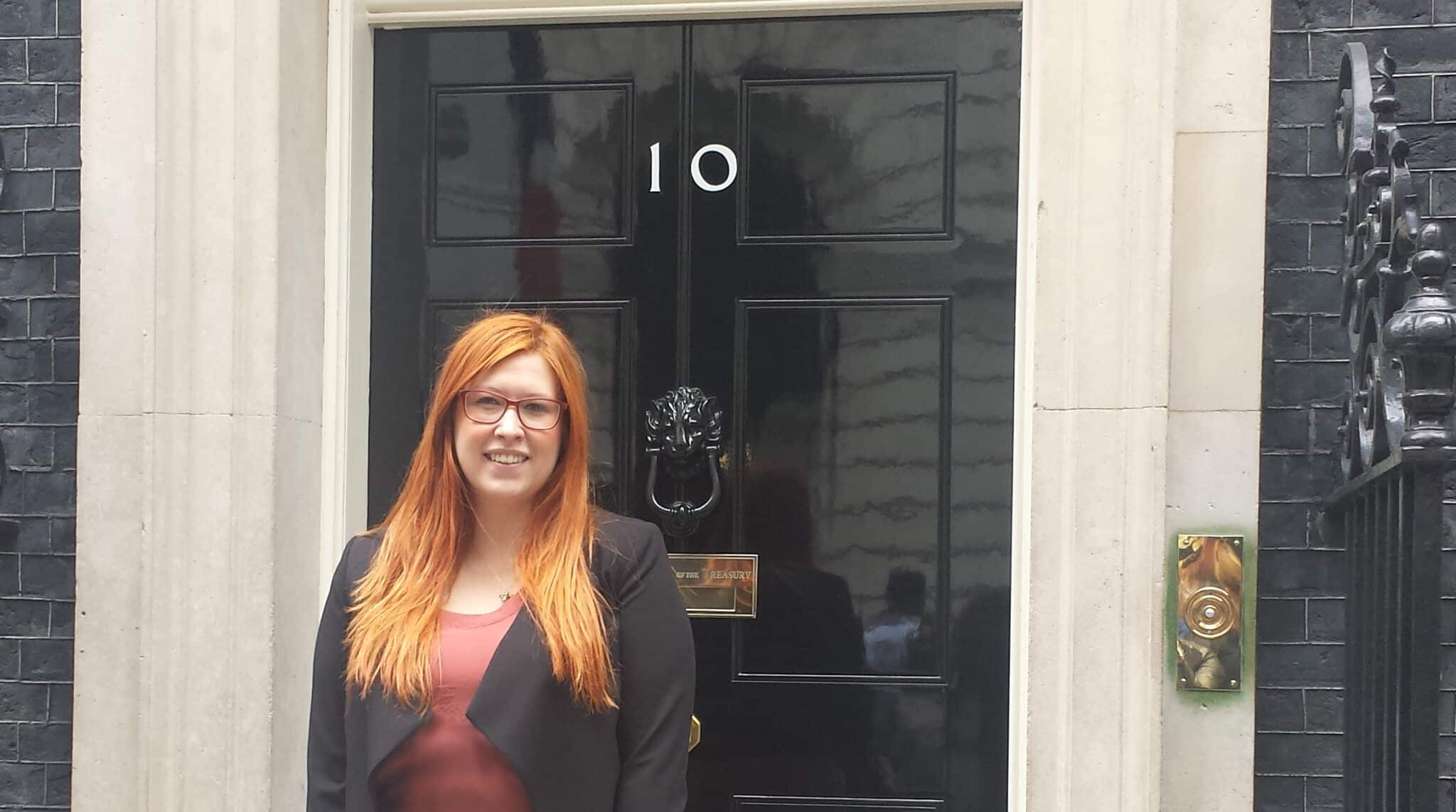 Lorna Syson at 10 downing street for small business saturday