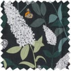green butterfly roller blind - buddleia plant - lorna syson homeware fabric butterfly fabric